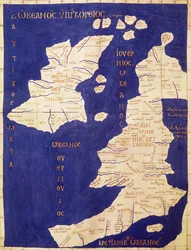 Mapa de las Islas Británicas, de 